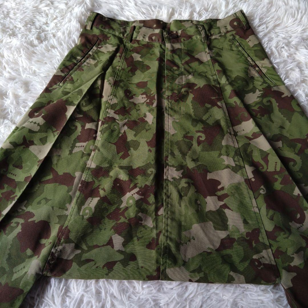 ブラックコムデギャルソン 　サルエルパンツ 動物迷彩