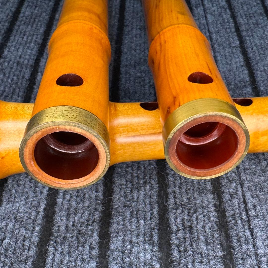 尺八 銘木 琴風尺八　２管セット