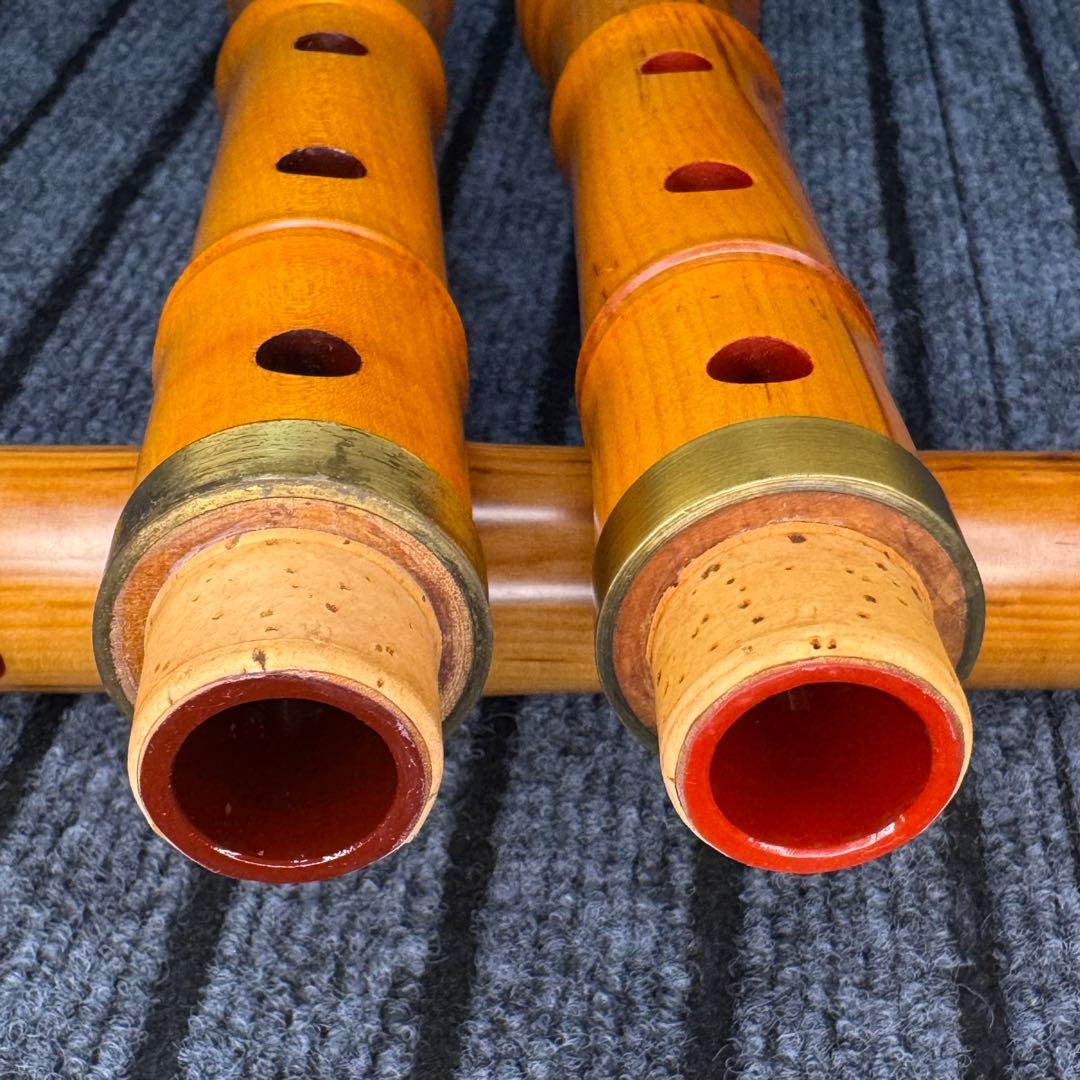 尺八 銘木 琴風尺八　２管セット