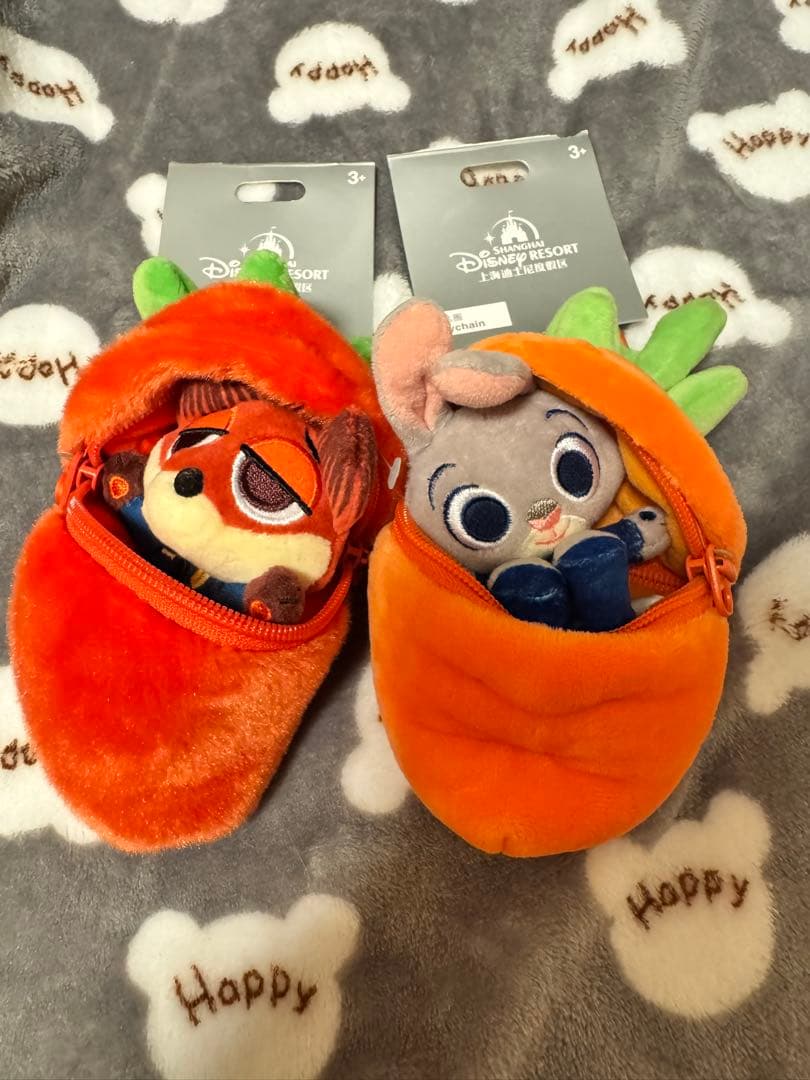 上海ディズニー ニンジン型ポーチ ぬいぐるみセット ズートピア