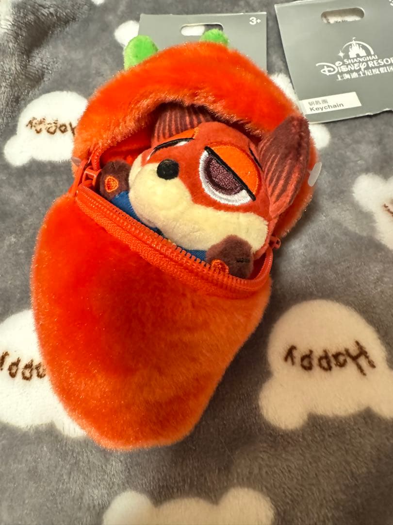 上海ディズニー ニンジン型ポーチ ぬいぐるみセット ズートピア