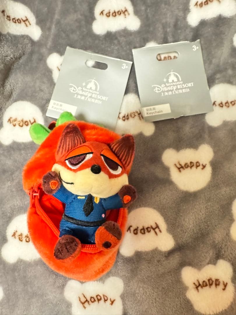 上海ディズニー ニンジン型ポーチ ぬいぐるみセット ズートピア