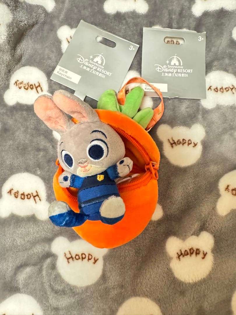 上海ディズニー ニンジン型ポーチ ぬいぐるみセット ズートピア