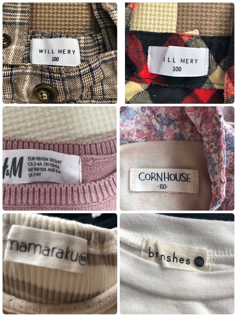 専用　女の子　春・秋・冬物まとめ売り　100cm ブランド多数　108点