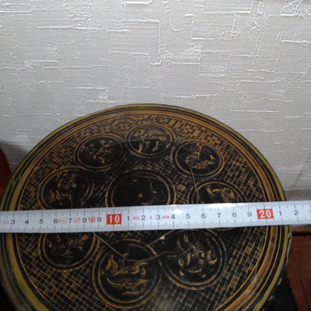 ビルマ(ミャンマー)キンマ 籃胎漆器 アンティーク