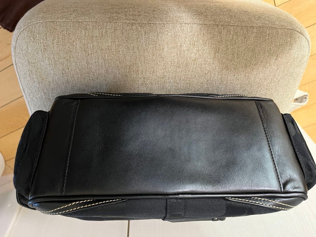 COACH コーチ　シグネチャー　ミニボストン　ブラック　黒　6231