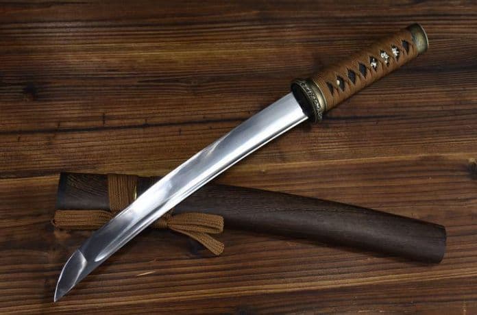 菊一文脇差短刀 日本刀 模造刀 模擬刀 武蔵 肋差 刀装具