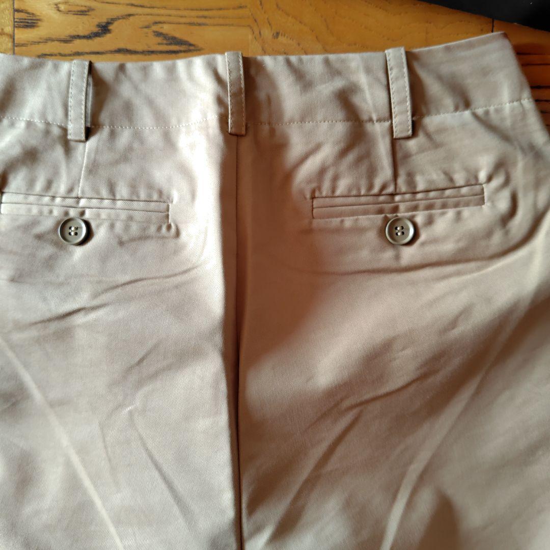 another S ベージュ タック入りワイドチノパン/S★新品・未使用タグ付き
