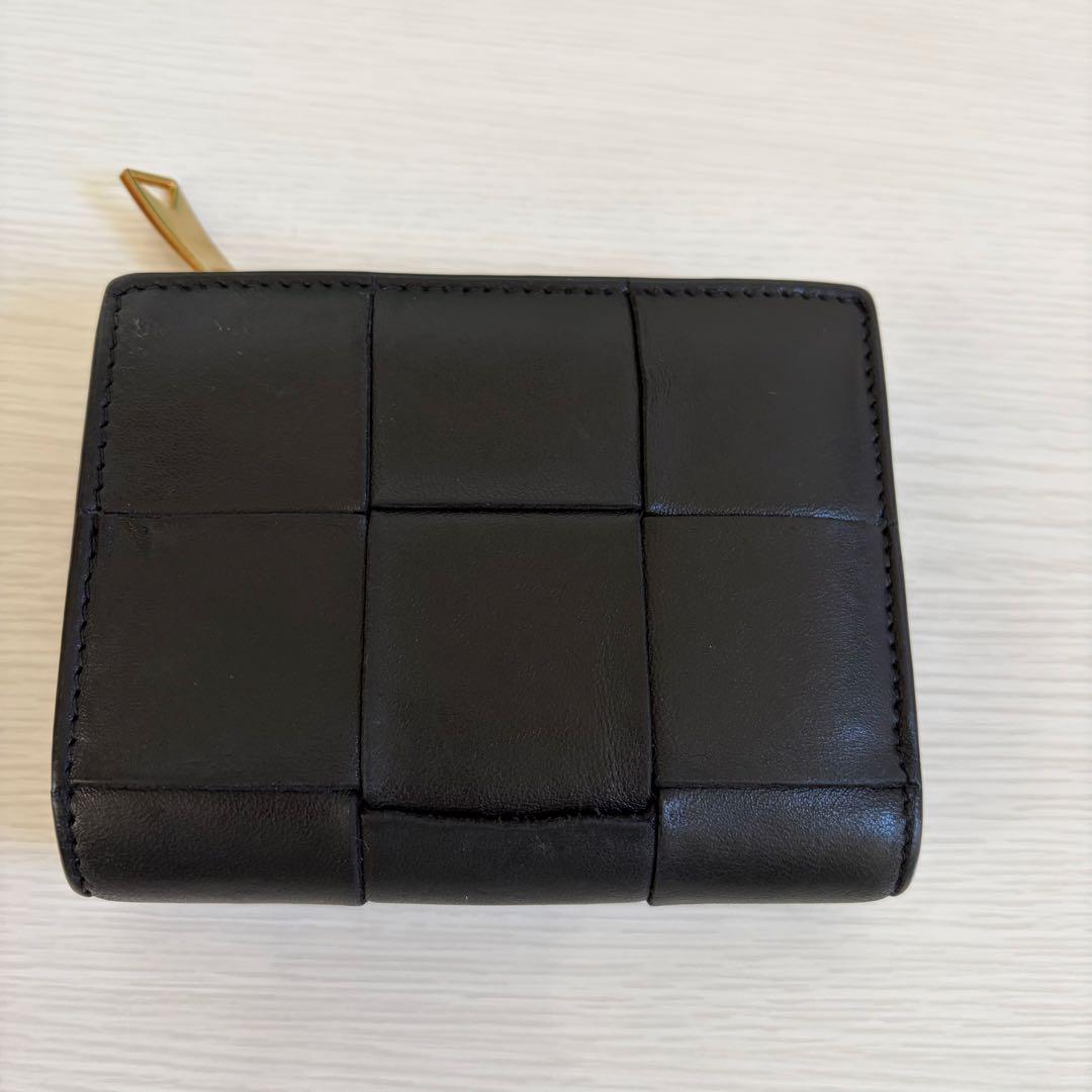 ボッテガヴェネタ / カセット スモール 二つ折りウォレット / ブラック