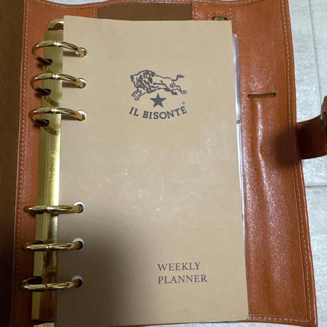 お値下げしました! IL BISONTE キャメルレザー スケジュール帳