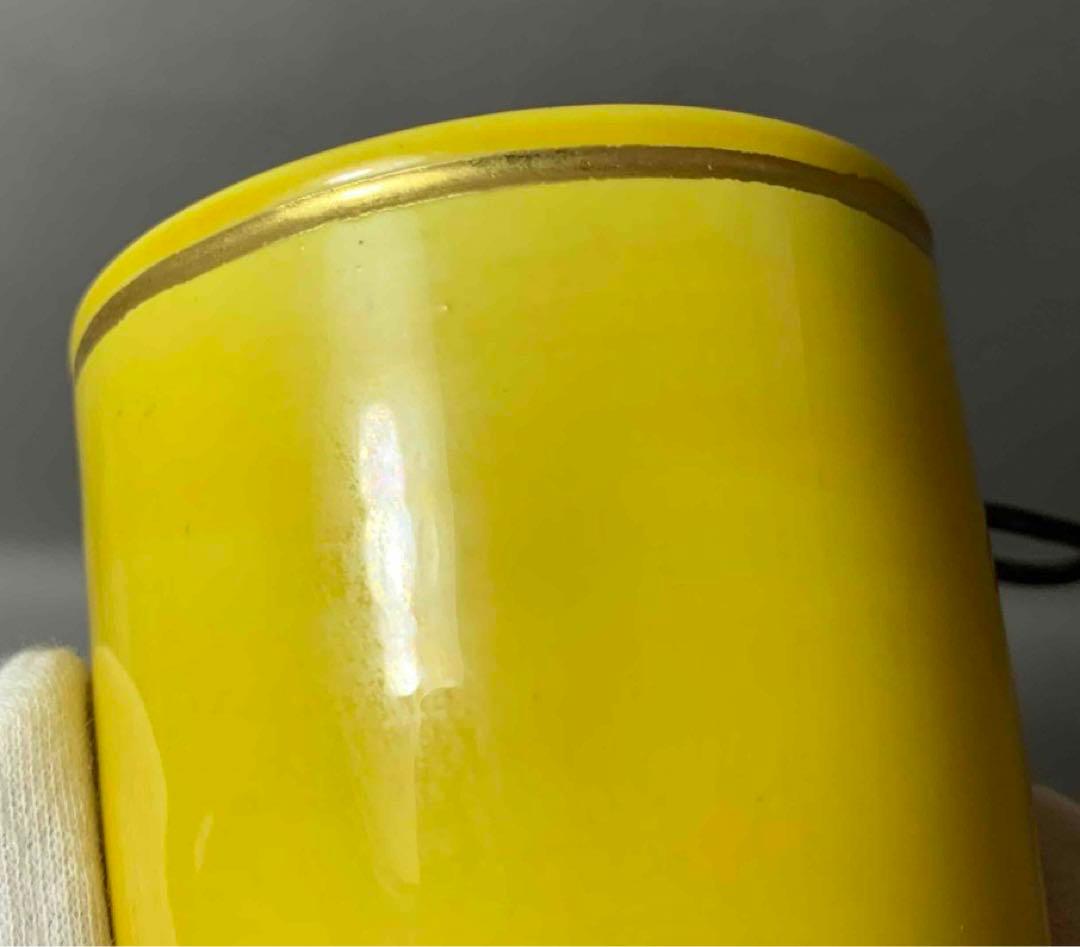 茶道具　黄交趾　砧　花入　真葛　即中斎書付