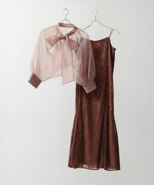 極美品 カナ ボウタイ リボン ボレロ ワンピース M 結婚式 オケージョン