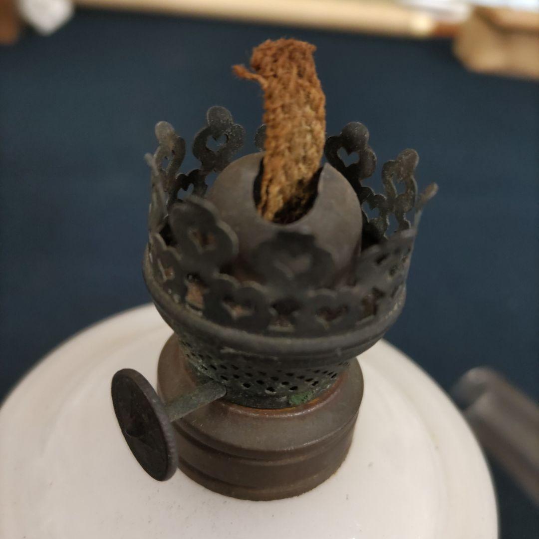 大正硝子　オイルランプ　D604