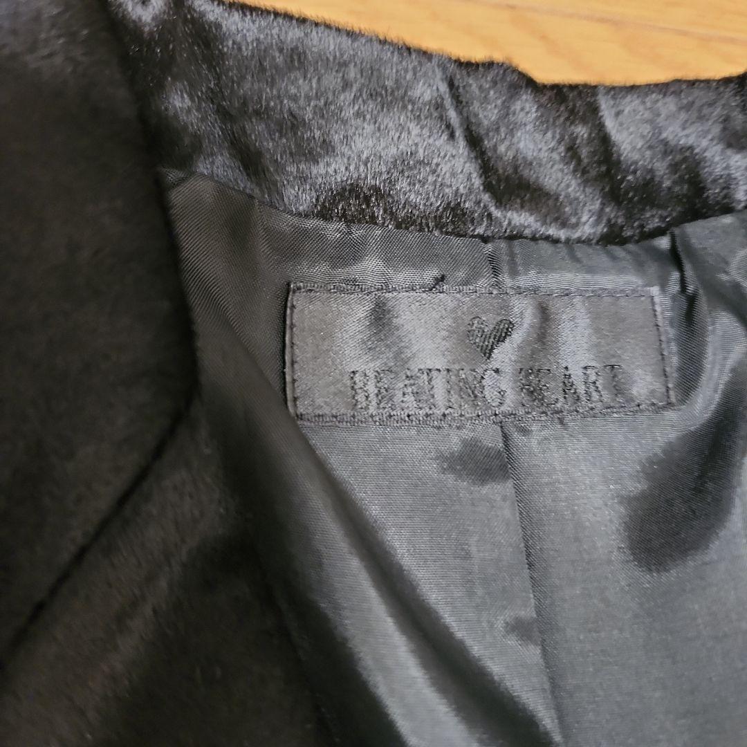 ブラック チェスターコート 3つボタン