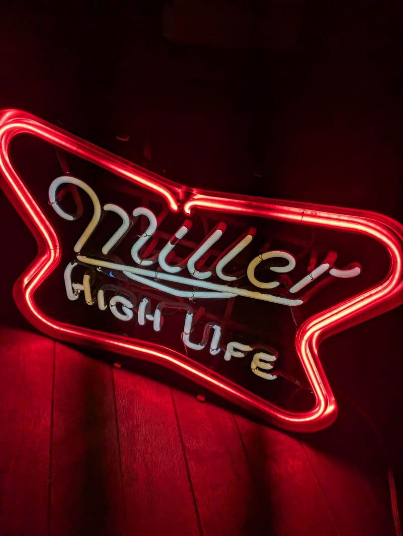 C*!様 70s　ネオンサイン Miller ビール　neon sign bee