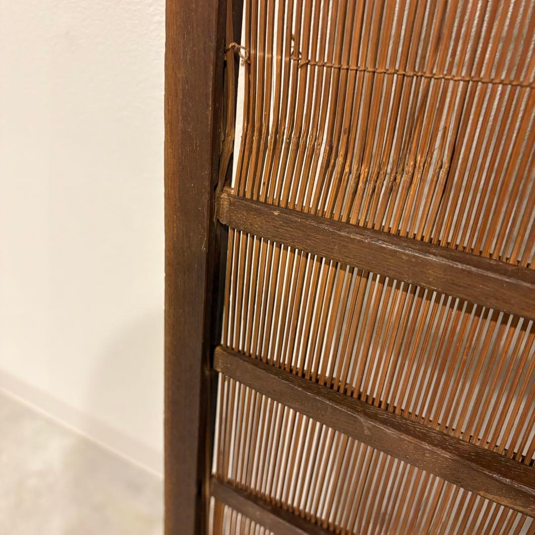 古い建具 窓 1枚 簾戸 すど 葦戸よしど 夏障子 御簾戸　1/2