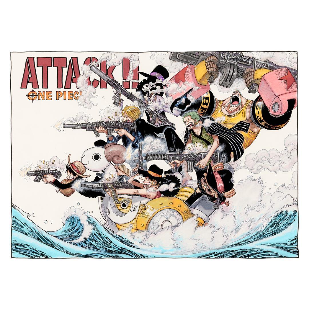 週末限定値下げ【複製原画】ONE PIECE マンガアート ATTACK!!