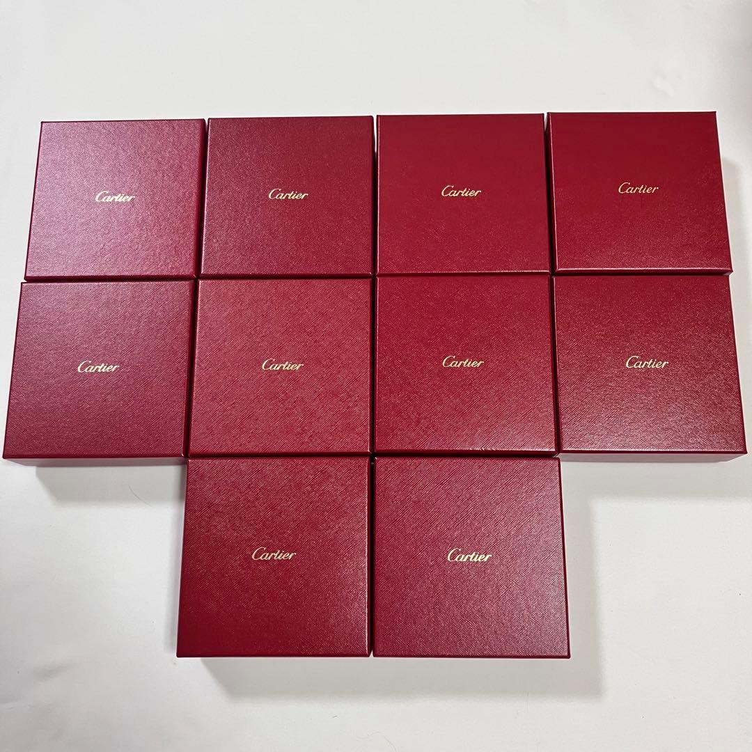 美品　カルティエ　ネックレスケース　リングケース　空箱　現行品　11個