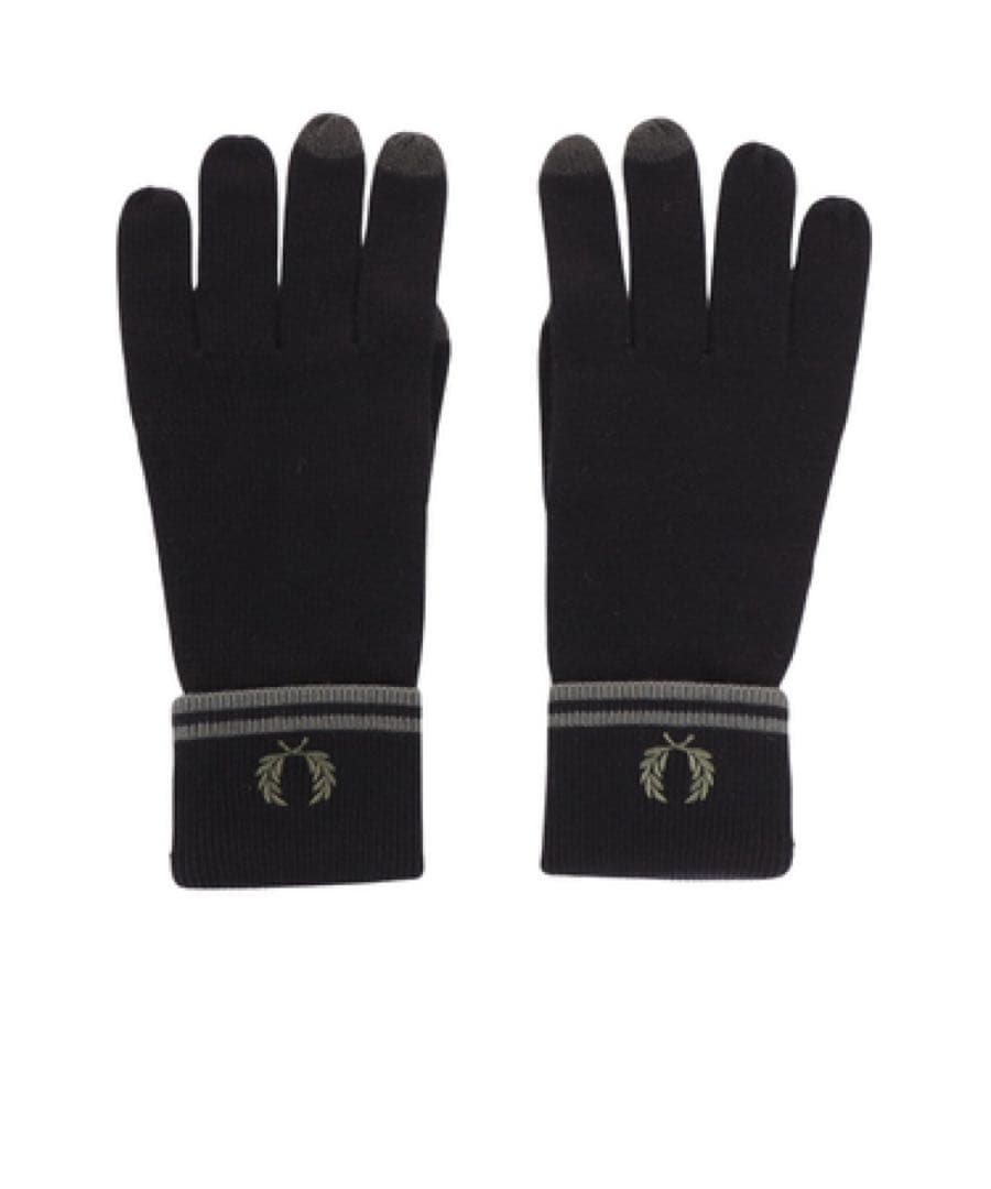 【新品未使用】フレッドペリー 手袋 メンズ スマホ対応 刺繍ロゴ ラッピング可