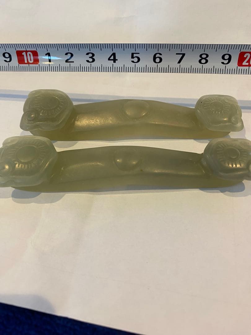 古白玉彫刻如意2点セット85g TA1159
