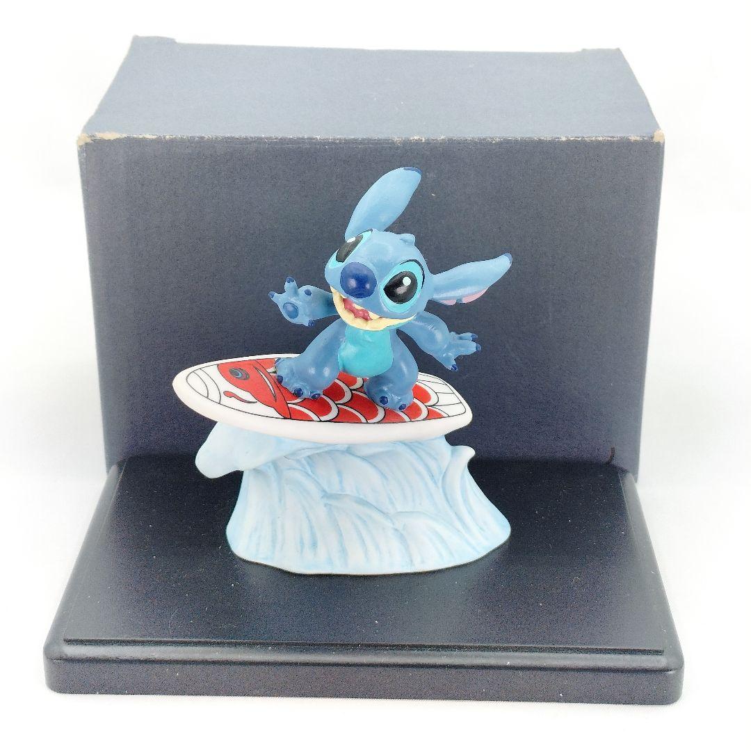 陶器製 スティッチ 波乗り飾り 鯉のぼり サーフィン ディズニー フィギュア