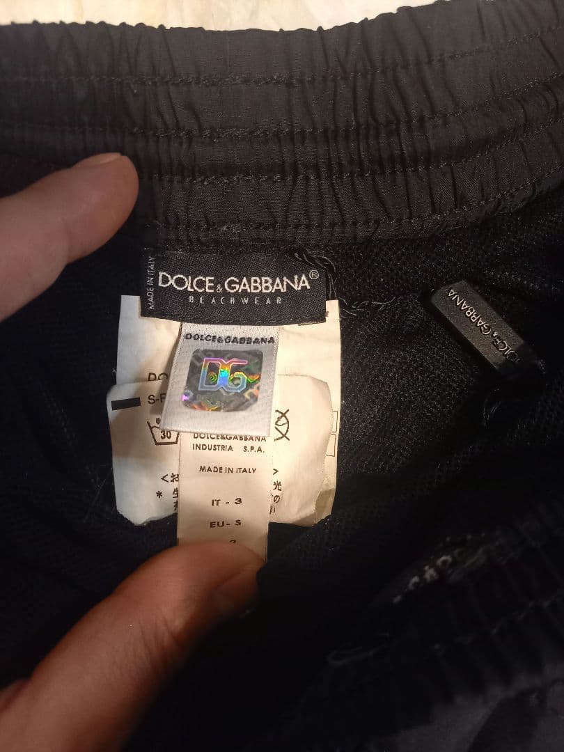 DOLCE&GABBANA　スイムパンツ　美品　メンズ　プレート付き