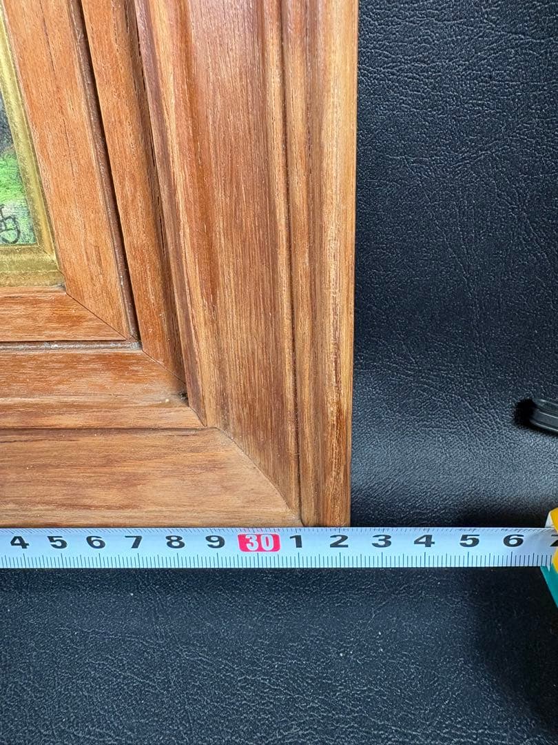 C082 林喜市郎 油彩画『早春』 サイン・裏書き有