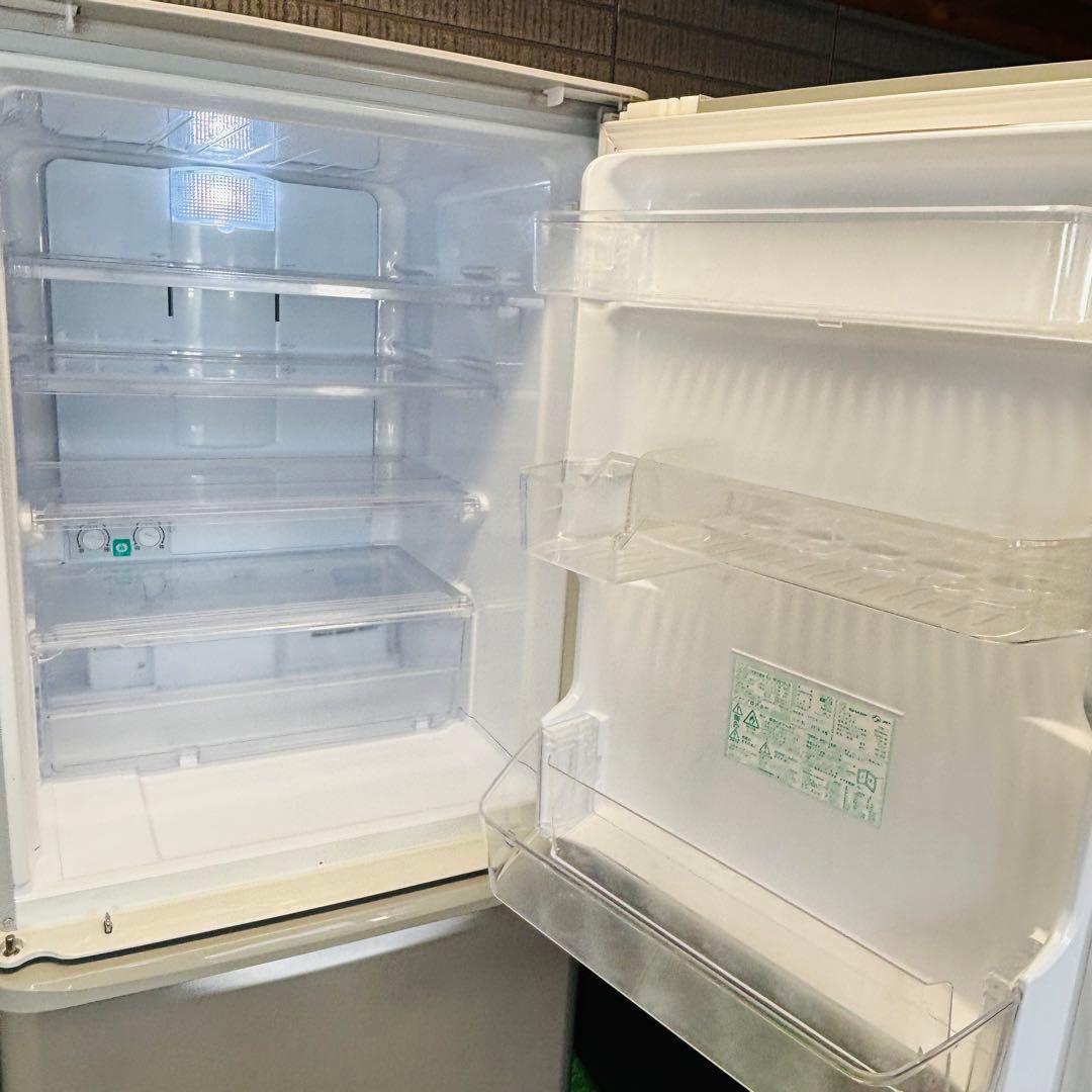 SHARP 350L 冷蔵庫 両開き ロータイプ【地域限定配送無料】