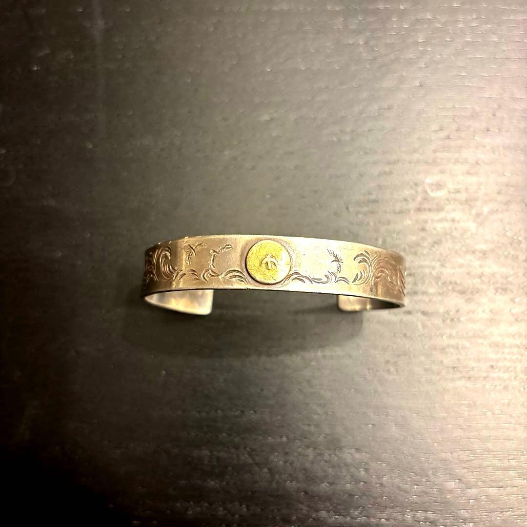 一点物ゴローズgro'sオールドOLD唐草ブレス　エンド掘り太陽