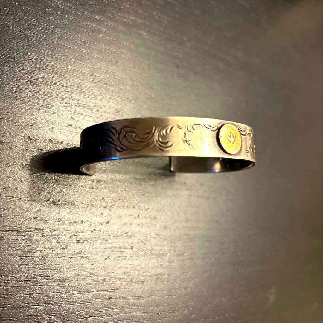 一点物ゴローズgro'sオールドOLD唐草ブレス　エンド掘り太陽