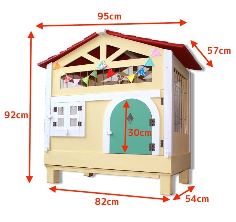＊訳あり激安！【もちつき】弐番館　北欧デザインペットハウス　うさぎ用ケージ
