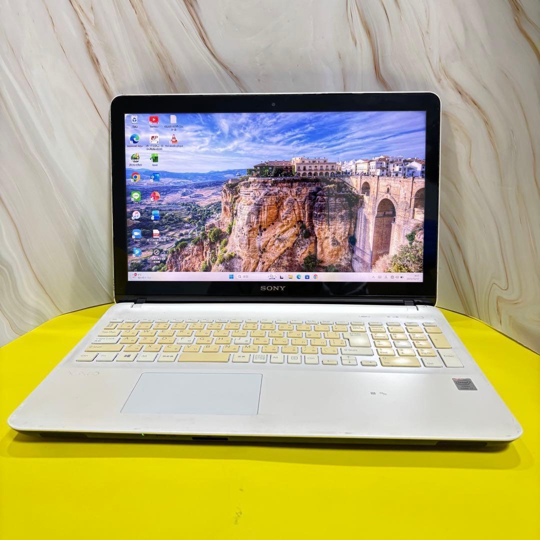 早い者勝♪VAIO✨爆速i7✨新品SSD windows11ノートPC オフィス