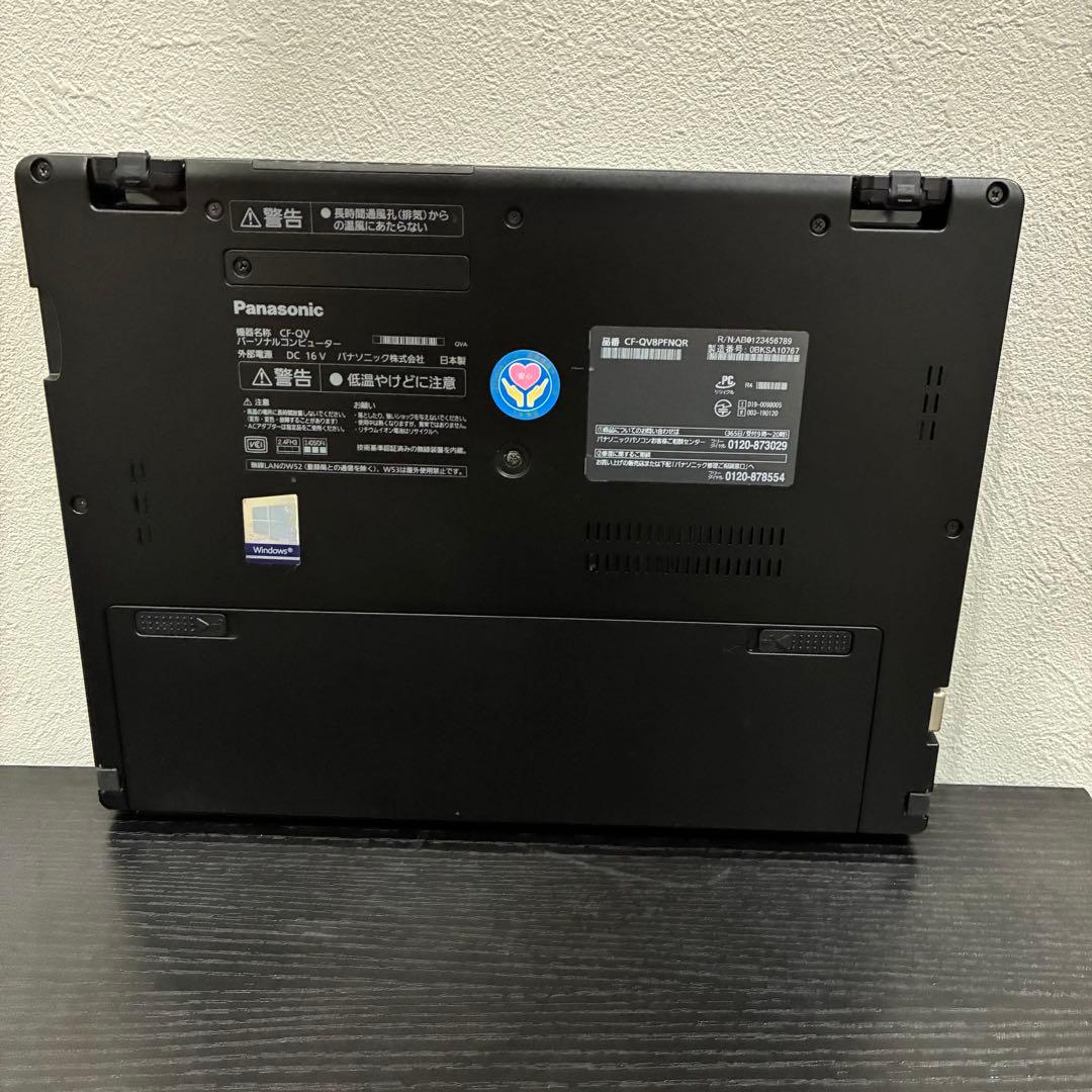 レッツノート QV8 黒　i7 8G 512GB Windows11 PC