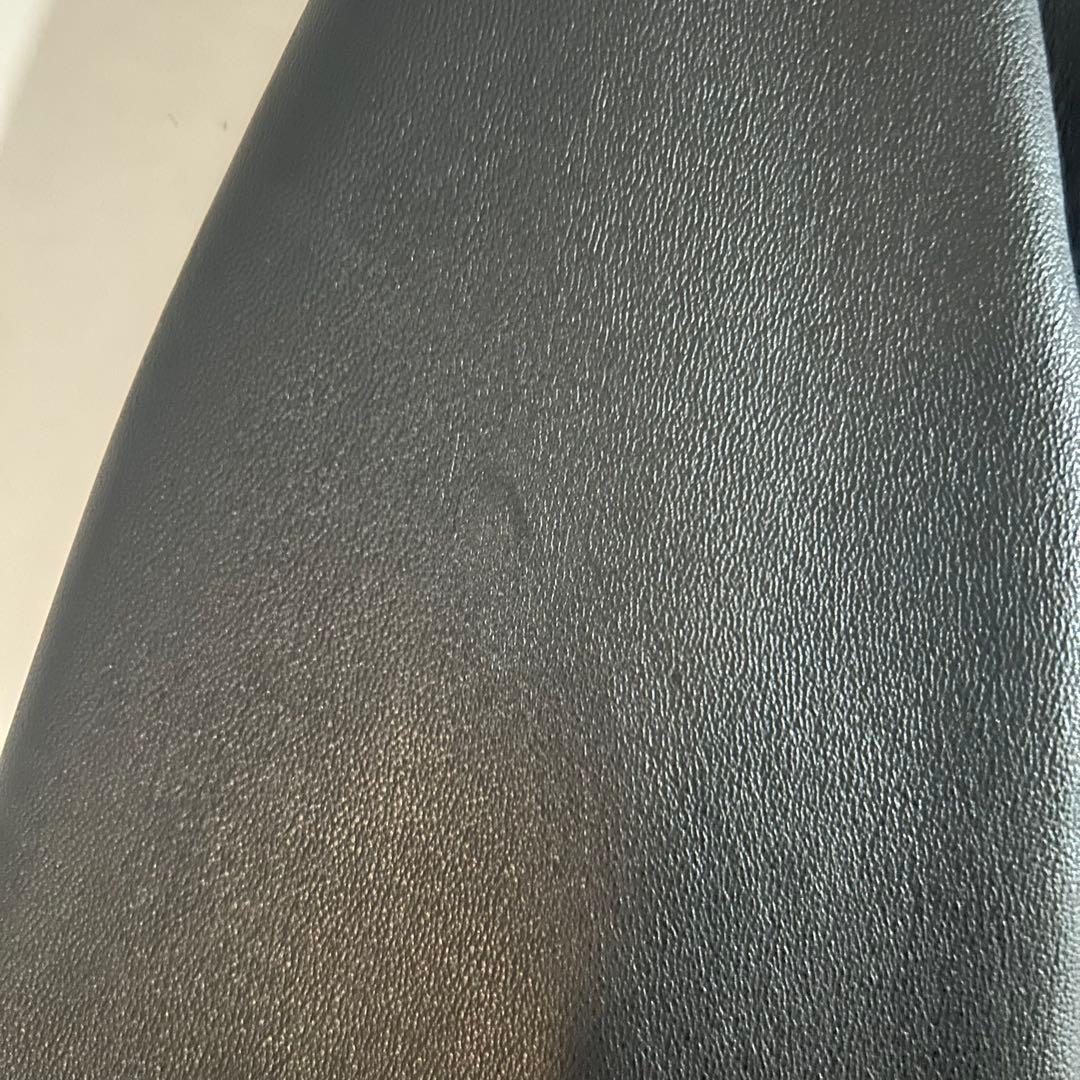 STUDIOUS ブラック レザー シングルライダース