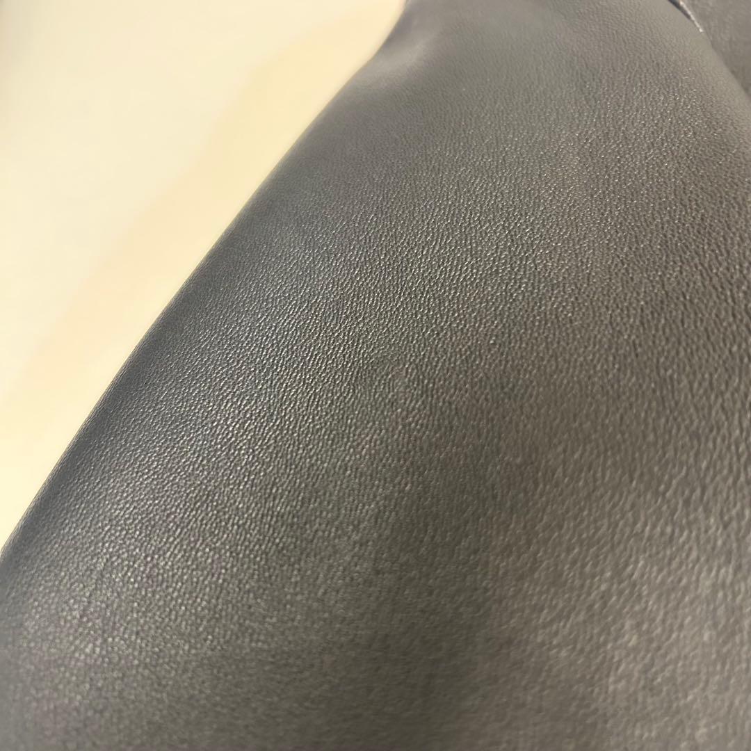 STUDIOUS ブラック レザー シングルライダース