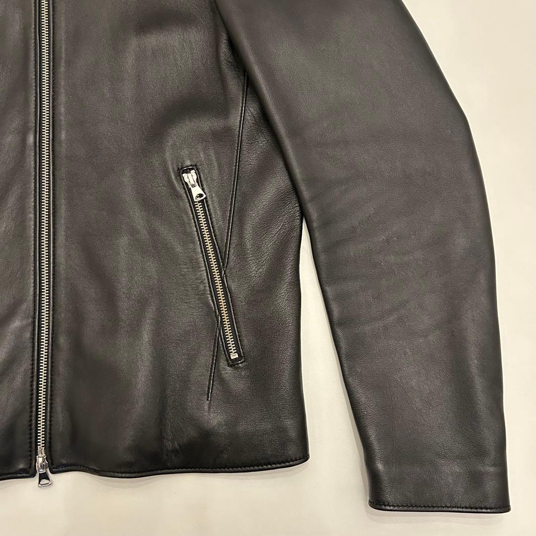 STUDIOUS ブラック レザー シングルライダース