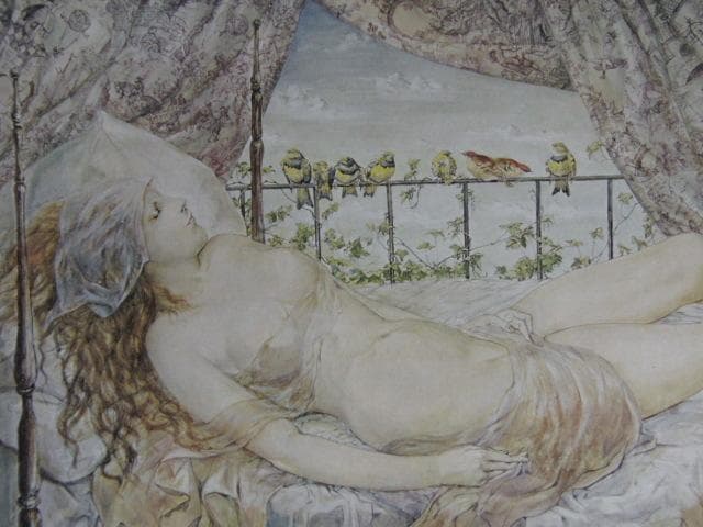 藤田嗣治、【裸婦】、希少な額限定装用画集より、新品額装付、状態良好