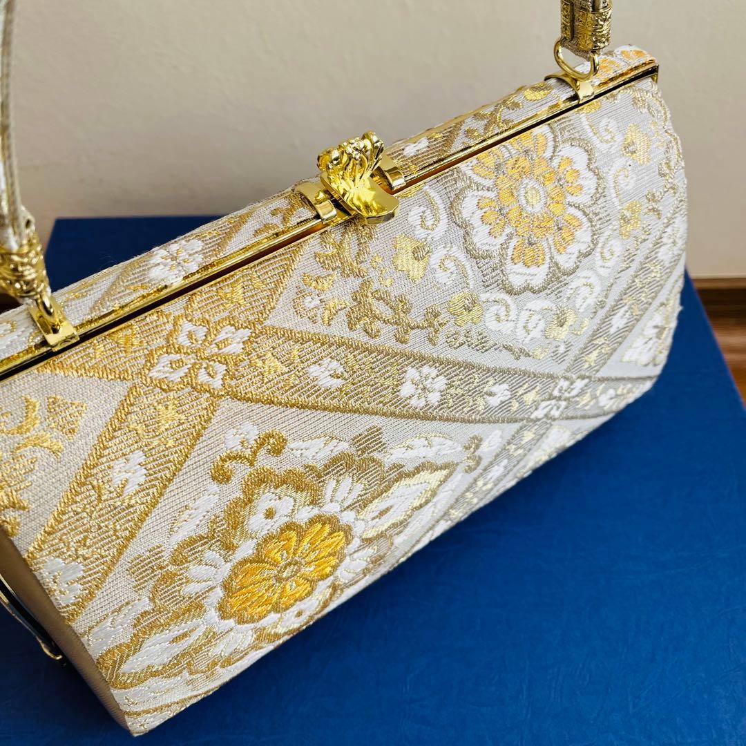 【未使用品】　フォーマルバッグ　草履　成人式　振袖　黒留袖　結婚式　Ｌサイズ