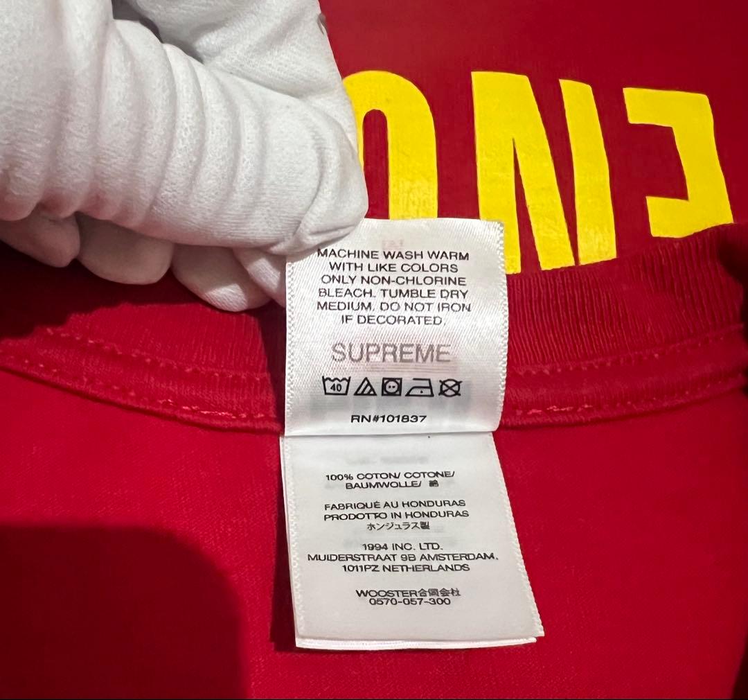 トップス Supreme x GOODENOUGH Tee \"Red\"