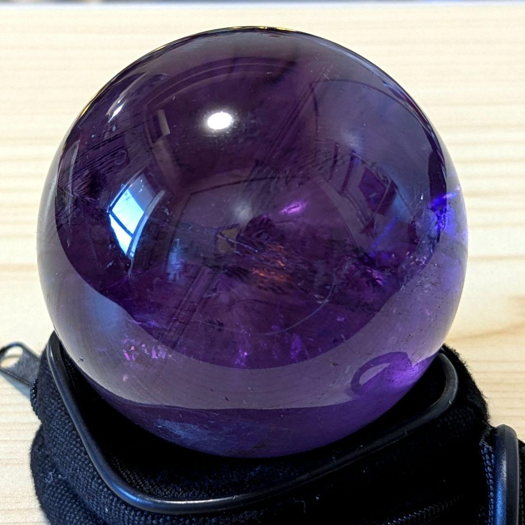 Aiページ★最高品質 アメジスト スフィア 丸玉 70mm