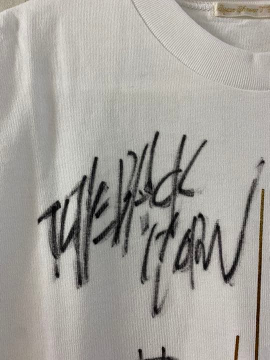 未使用品 THE BACK HORN メンバー直筆サイン入りTシャツ 山田将司