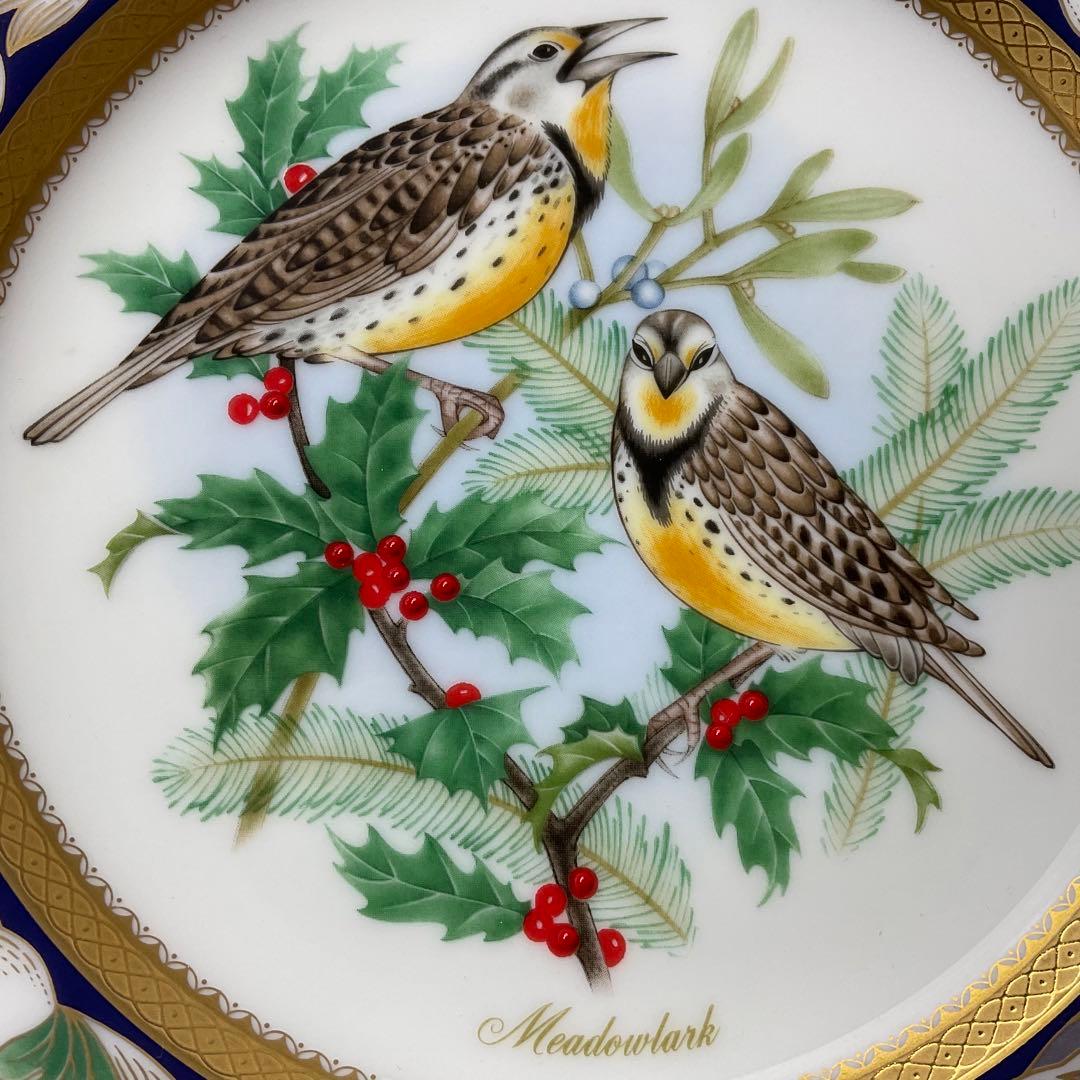 【限定】ノリタケ BIRDS OF AMERICA クリスマスプレート 1999