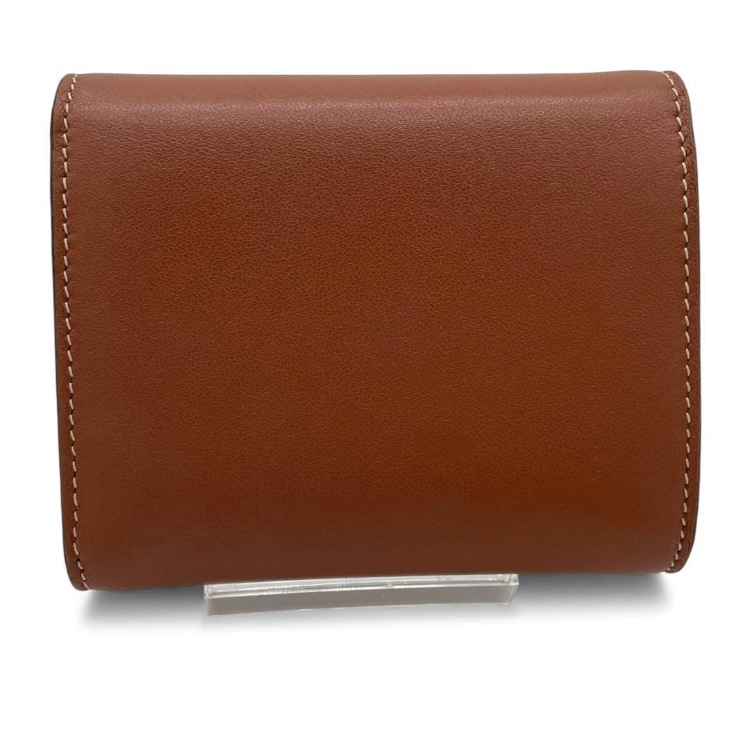 【新品同様】セリーヌ 三つ折り財布 スモールフラップウォレット トリオンフ