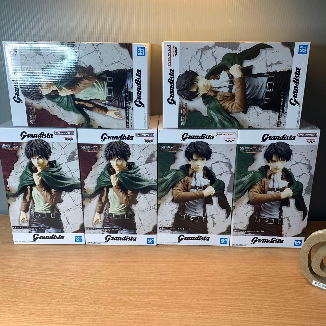 進撃の巨人 Grandista リヴァイ エレン フィギュア 6個セット