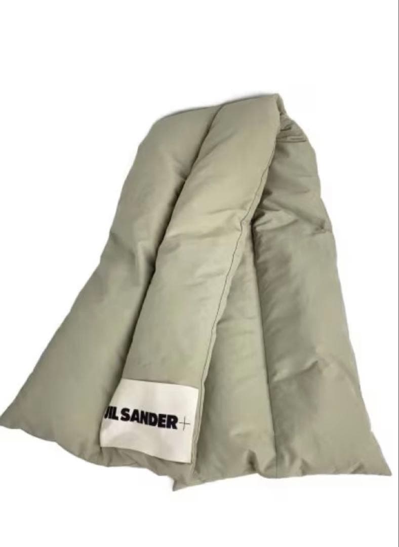 ［人気］JIL SANDER ダウンスカーフ カーキ