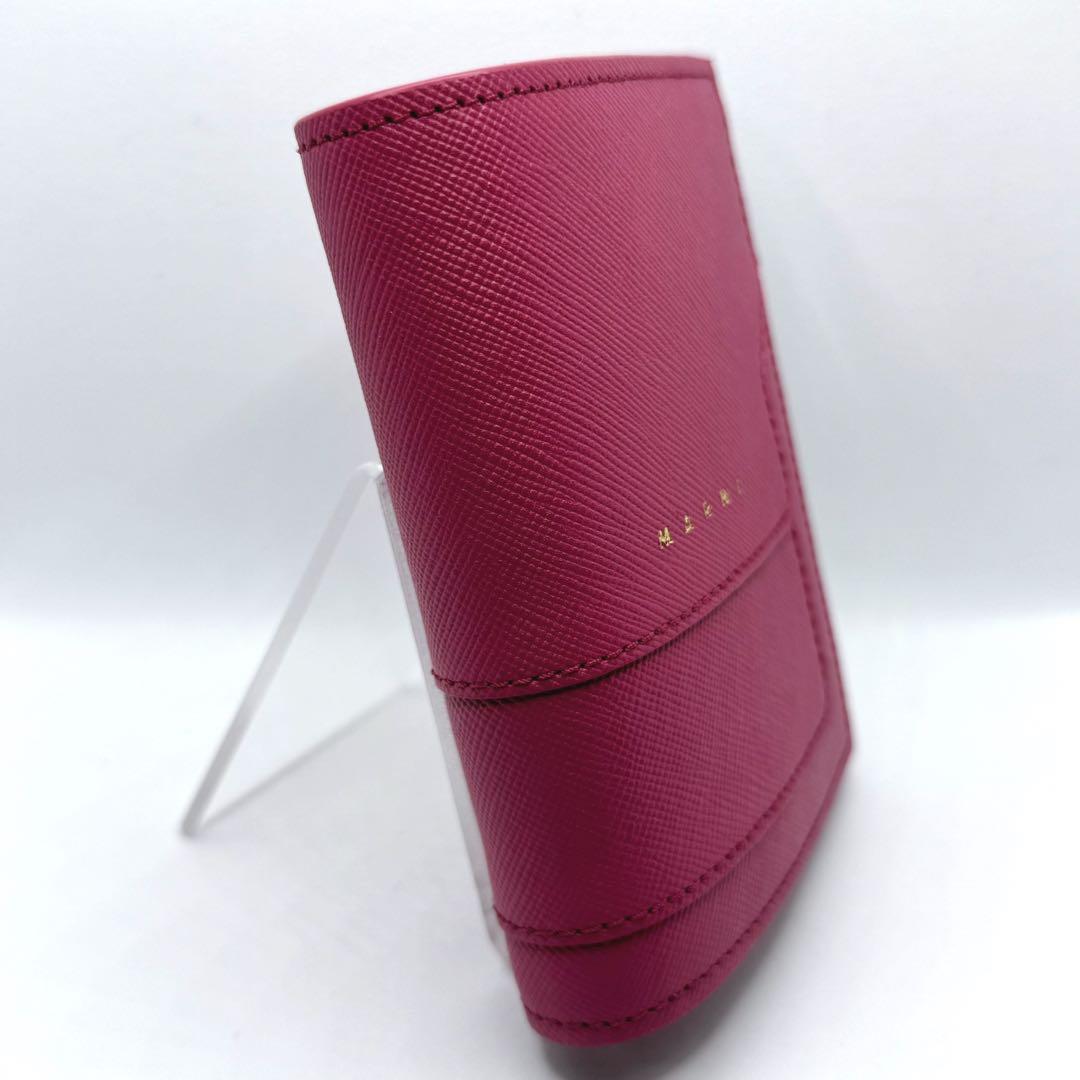 【新品未使用】希少 MARNI マルニ サフィアーノ ウォレット コンパクト財布