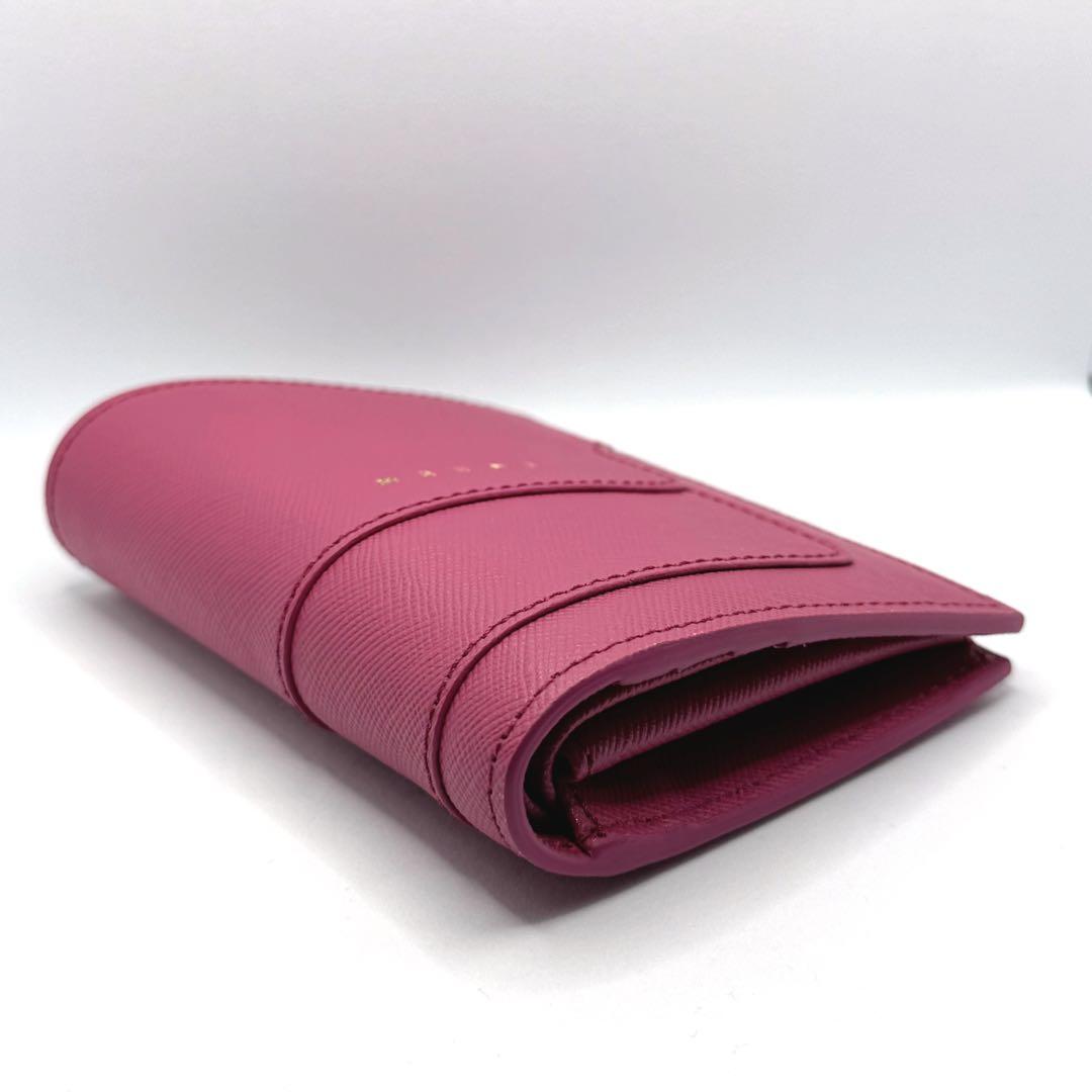 【新品未使用】希少 MARNI マルニ サフィアーノ ウォレット コンパクト財布