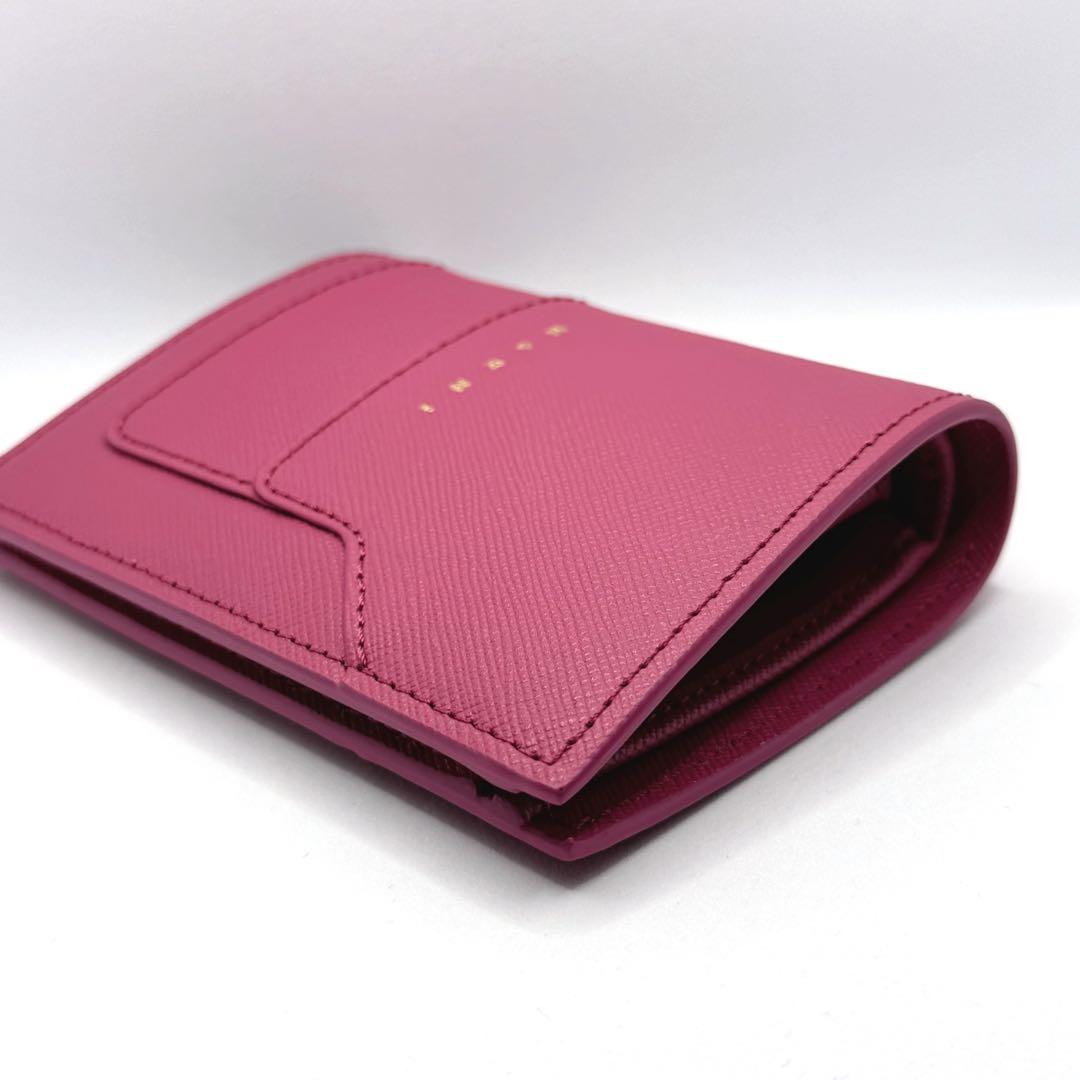 【新品未使用】希少 MARNI マルニ サフィアーノ ウォレット コンパクト財布