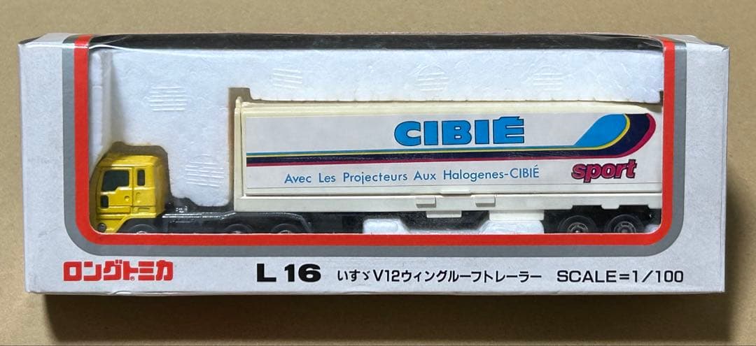ロングトミカ L16 いすゞ V12 ウイングルーフトレーラー CIBIE