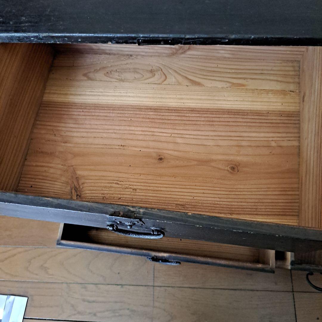 明治12年 　お誂え箪笥　鍵付 6段　引き出し　武田庄右衛門依頼品